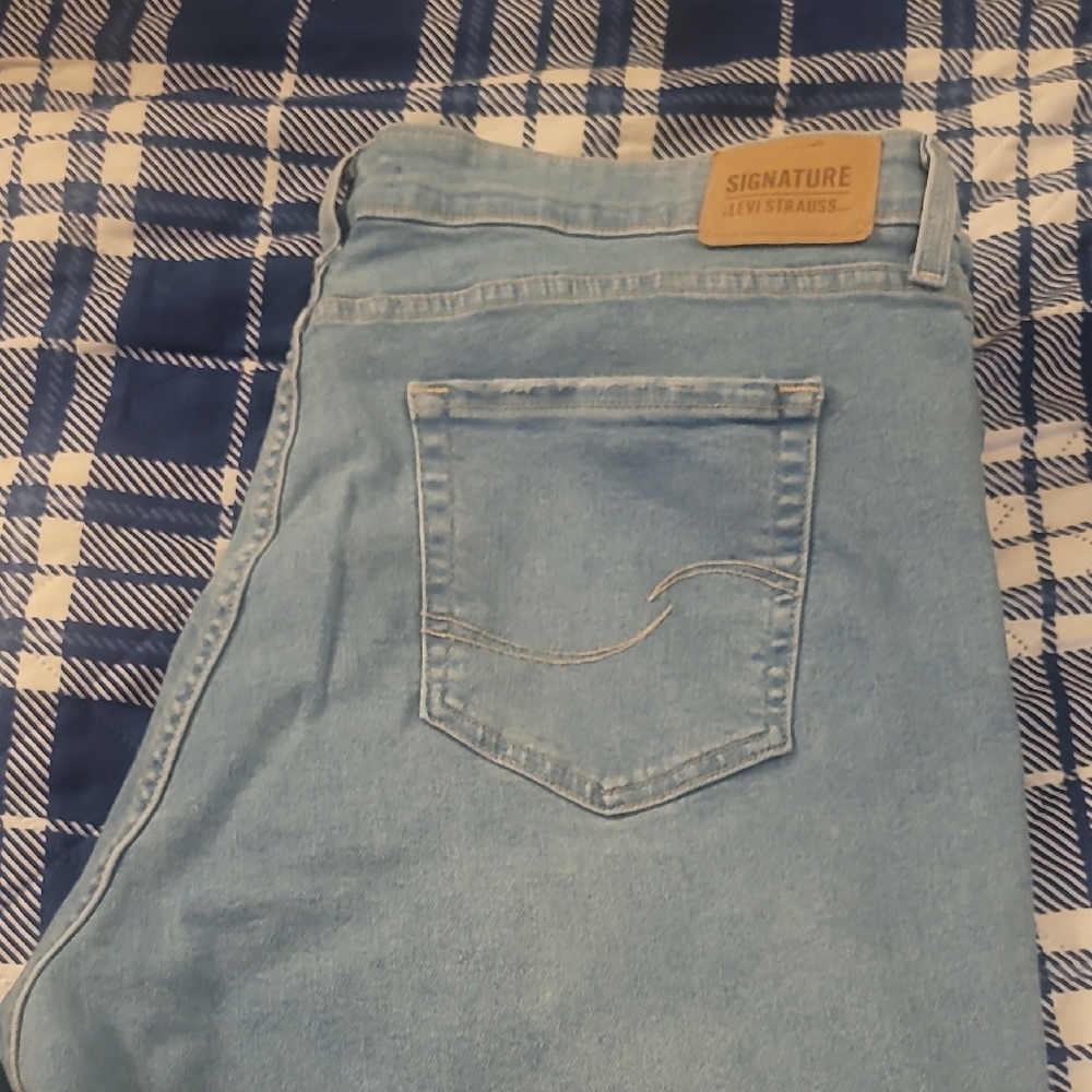 Signature by Levi Strauss Women's Sky Blue Relaxed Jeans